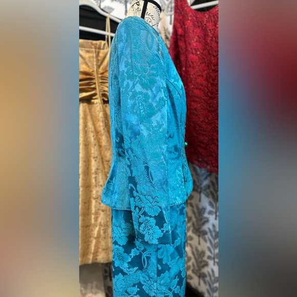 Nah nah Collection blue 2 piece dress blazer set size 10 - Picture 16 of 16